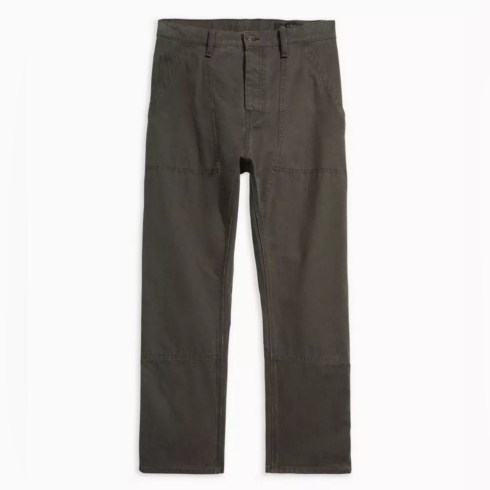 Rag & Bone Workwear Pant Men Sz 33 Dark Olive NWT $350